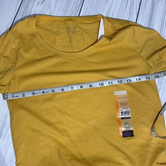 NWT Mustard Layering Long Sleeve Tee - Picture 6 of 7